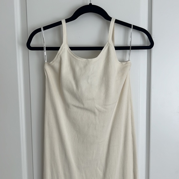 Charlie Holiday Deliah Ribbed Midi Dress Cloud Size 6 - Picture 5 of 9